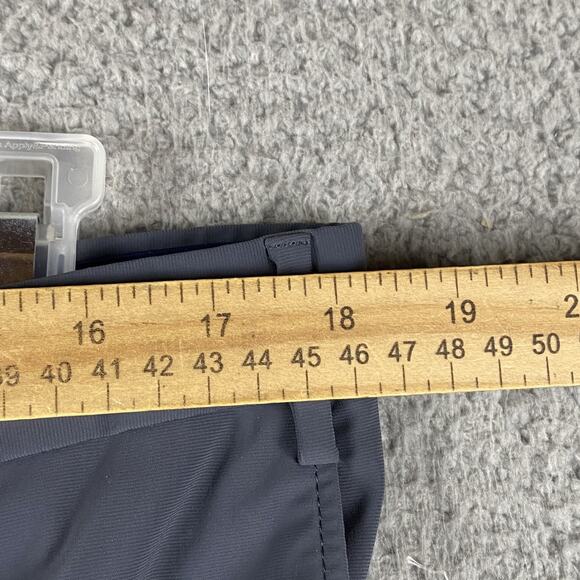 Zanella Active Devon Dress Pants Mens 36x28 Gray/Navy Performance Wool Blend - Picture 9 of 15